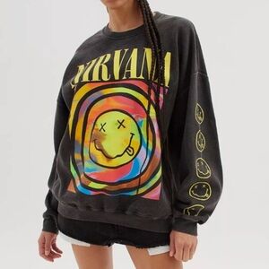 NIRVANA urban outfitters Graphic Sweatshirt